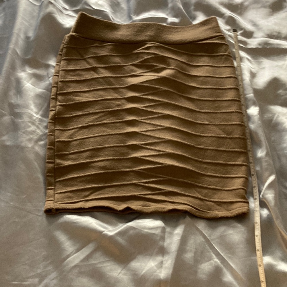 Tan stretchy women’s skirt